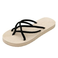 Ženske sandale japanke papuče ljetne sandale na plaži bič na otvorenom Crna 38