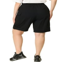 Jedinstvene ponude ženske plus veličine jogger teretni džepni staza midi kratke hlače