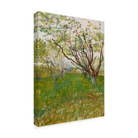 Zaštitni znak likovna umjetnost 'Cvjetajući voćnjak' platno umjetnost Vincent van Gogh