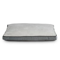 Luksuzni jastuk u obliku jastuka za veliki krevet za pse, siva riblja kost