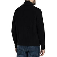 Blazers za muškarce velikih i visokih klirensa muški pleteni džemper odijelo za ovratnik solidne boje dugih rukava