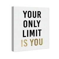 Wynwood Studio Typografija i citati zidne umjetničke platnene ispisuje motivacijske citate i izreke Your limit