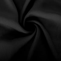 Zunfeo ženski vrhovi zazor- Blosue dugih rukava Novi dolazak majice crne l