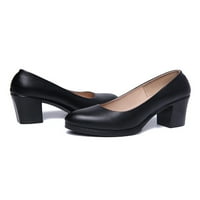 Gomelly Ladies potpetica Blok pumpe Slip na haljinama Comfort Office Shoens Women Crna 6