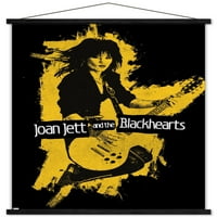 Joan Jett i ami-poster za gitaru u drvenom magnetskom okviru, 22.375 34