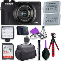 Canon Powershot G Mark III Digitalni fotoaparat Black + 32 GB memorijska kartica + čitač kartica + meka torba