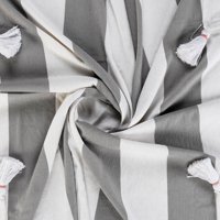 Pamučna Karirana tkanina U bijeloj prugastoj svijetlosivoj boji, 60 50
