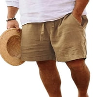 Voguele muške plaže kratke hlače solidne boje dna srednjeg struka ljetni kratke hlače Vježba plaža odjeće redovne
