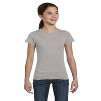 Jednobojne majice za djevojčice s kratkim rukavima, pamuk, pamuk, tamnoplava, tamnoplava vrijeska