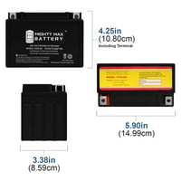 Zamjenjiva baterija YTX9-BS 12V 8AH, kompatibilan sa Kawasaki ZX636B C D Ninja ZX-6R 03- - Pakiranje