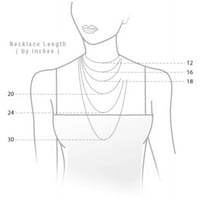 Ogrlica od bijelog slatkovodnog bisera za žene, red srebra 17 i 18