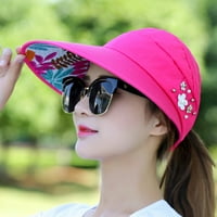 FLMTOP Ljetne žene Anti-UV sklopivi kapica za sunčanje Široki obrub prozračni kapu