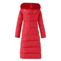 Manxivoo Zimski kaputi za žensku pamučnu odjeću podstavljene odjeće zimi zadebljani veliki ovratnik velike veličine