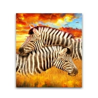 Zebra pejzažni plakat s uljem - Slika Iz e-maila