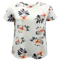 Ženska majica s okruglim vratom, modna bluza s kratkim rukavima, ležerna boho majica, ljetni vrhovi