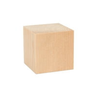 Drvene kocke od 1 inča, paket nedovršenih kockica, drvene četvrtaste dječje kocke za izradu zagonetki, obrta i