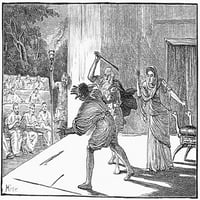 Rimsko kazalište. Predstavljanje Komedije. Graviranje, 19. stoljeće. Ispis plakata od