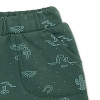 Francuske frotirne kratke hlače s printom za dječake, veličine od 0 do mjeseci