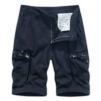 Teretne kratke hlače za muškarce i muške ljetne rastezljive teretne kratke hlače u tamnoplavoj boji