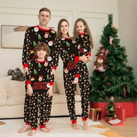 Xmas odgovarajući pidžama za odrasle djece božićni tisak vrhova s ​​hlačama obiteljska pidžama set muškarci xl