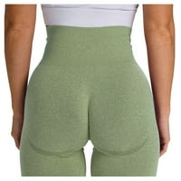 topla joga hlače-up hlače, uske rastezljive joga hlače, ženske fitness hlače, Ženske joga hlače srednje visine