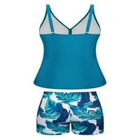 Chama plus size tankini Boyshorts kupaći kostim za žene za kontrolu trbuha s dvodijelnim kostimnim kostimima