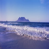 Plima na plaži, Plaža Blauberg, rt, zapadni Rt, Južna Afrika tiskanje plakata