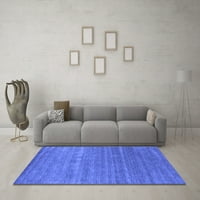 Moderni unutarnji tepisi tvrtke u apstraktnoj plavoj boji kvadratnog presjeka, površine 6 stopa