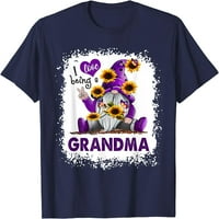 Volim biti baka, Ljubičasta Majica sa suncokretom i patuljkom, izbijeljena