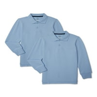 Školska uniforma za dječake Auckland Polo majica s dugim rukavima 2 pakiranja veličine 4-18