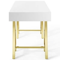 Uredski stol u zlatnoj bijeloj boji