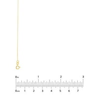 Ogrlica od lanca od žutog zlata od 14 karata s opružnim prstenom četvrtasti pokloni za nakit za žene