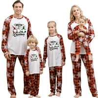 Božićna pidžama za obiteljski božićni PJS podudarni setovi Xmas Tree Christma Padžani obiteljski Xmas Set za spavanje