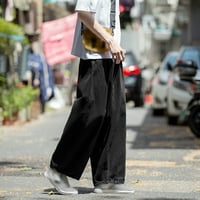Traperice za muškarce, muške modne casual traperice Plus size, široke traperice s elastičnim strukom, ulične hlače