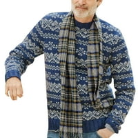 Jesenski džemperi za muškarce širokog kroja, Muški džemperi s visokim vratom, ugrađeni džemper pravilnog kroja