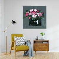 Wynwood Studio Canvas Love Pink Bouquet Fashion i Glam Lifestyle Wall Art Canvas Print Pink Pastel Pink 30x30