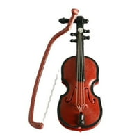 Park High vrhunska imitacija violine za lutkarsku kuću na ljestvici teksture crvena minijaturna violina za lutkarsku