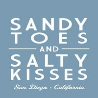 San Diego, Kalifornija, pješčani nožni prsti i slani poljupci, jednostavno rečeno