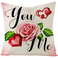 Pamučna jastučnica za Valentinovo za Valentinovo četvrtasta jastučnica za kauč u struku rasprodaja