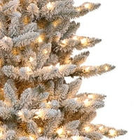 Prethodno osvijetljeno božićno drvce Fraser jele, visoko 3 metra, osvijetljeno, zeleno