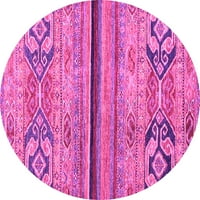 Moderni unutarnji tepisi, Okrugli, apstraktno ružičasti, 3' okrugli
