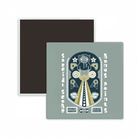 Svemir i vanzemaljski čudovište Square Ceracs Frider Magnet Keepsake Memento