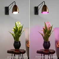 LED lampa za uzgoj biljaka, uravnoteženi spektar svjetla za sjeme i zelenilo, lampa za uzgoj biljaka, 1 inča