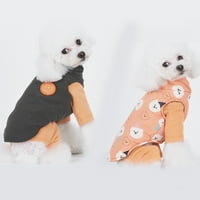 Jiaroswwei jakna za kućne ljubimce dvostrana drži toplinu za zgusnu kostim za zgušnjavanje kućnih ljubimaca za