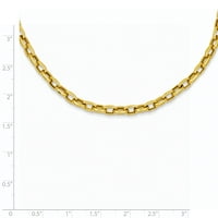 Originalna ogrlica od žutog karatnog zlata s neobičnom vezom