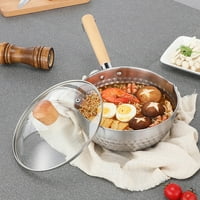 Lonac za kuhanje od nehrđajućeg čelika s poklopcem multifunkcionalnog lonca za mlijeko bez ljepljive lonča