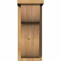 1 2 W 10 D 18 H Carmel Smooth Corbel W Povratna ploča, zapadnjački crveni cedar