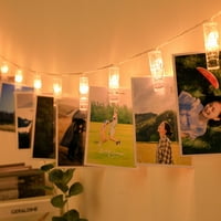 Daiortwear LED foto -klipni isječci String Svjetlo, String Light Clips za objesiti slike Kartice spavaće sobe
