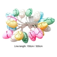 String Light Dekorativna šarena LED Uskrsna jaja od jaja od vilinske svjetiljke za dom