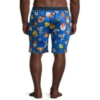 Looney Tunes Classic Fit Mid Rise Cught Short, Count, Pack